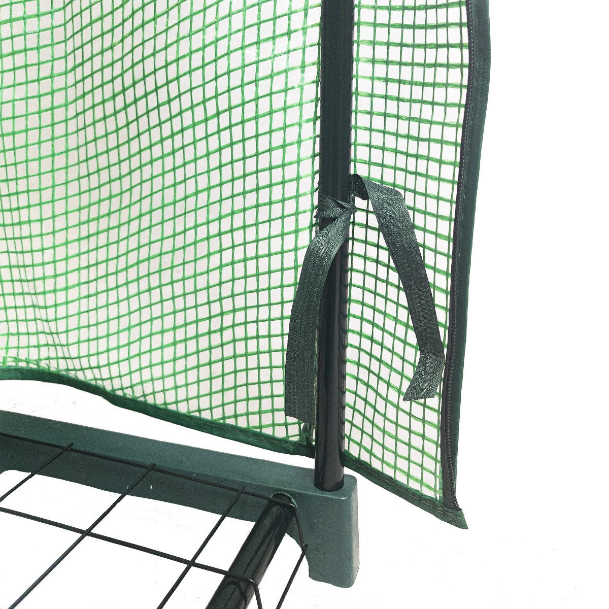 MINI-GEWÄCHSHAUS / Foliengewächshaus mit 4 Regale und Polyethylen-Abdeckung - Grün, Metall (69/1/49cm) - Monstershop