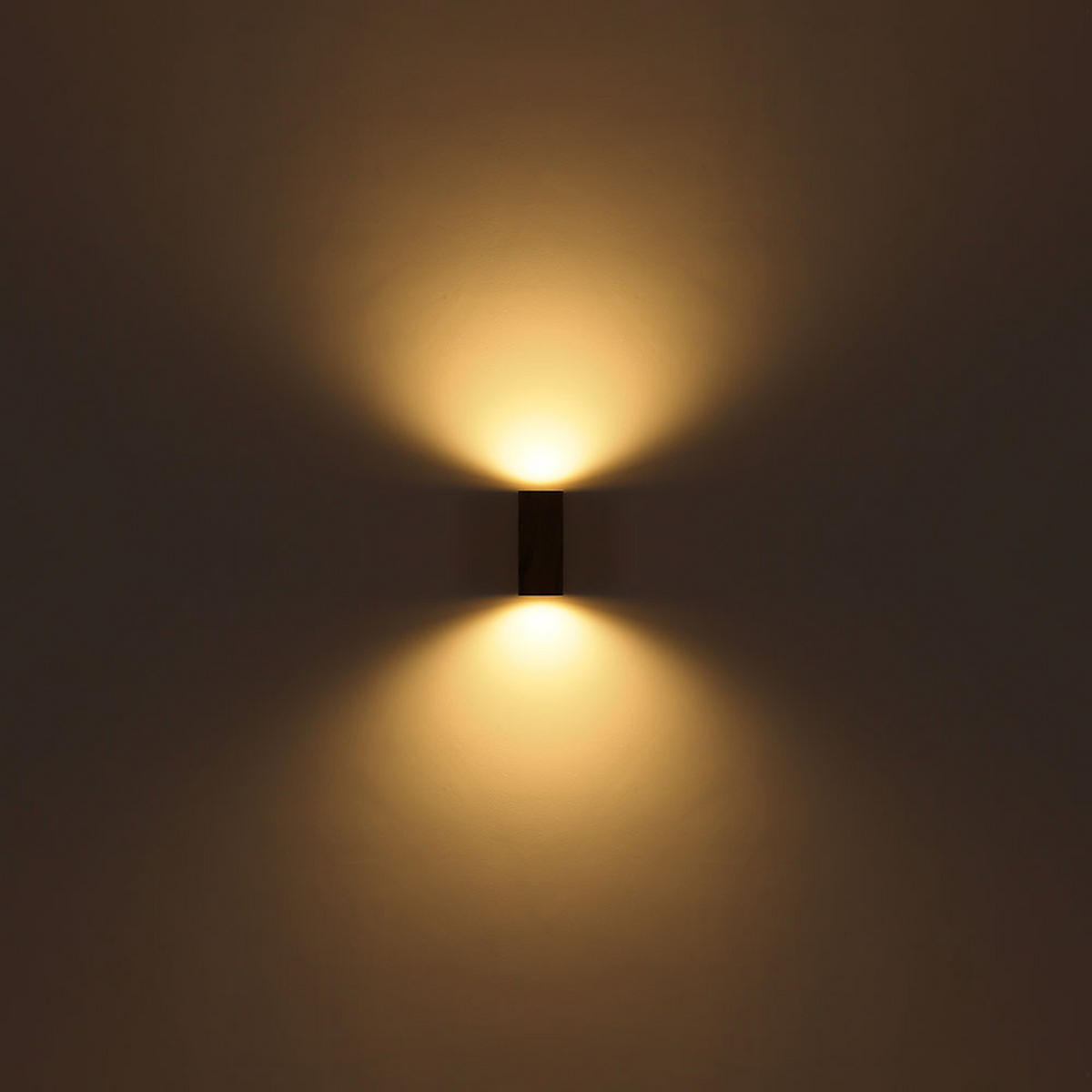 WANDLEUCHTE Veronika Aluminium Holzoptik Braun - Braun, Glas (6.8/15/9.2cm) - Globo Lighting