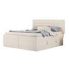 POLSTERBETT 140/200 cm Beige mit großem Stauraum und Lattenrost - Beige, Textil (140/200cm) - OKWISH