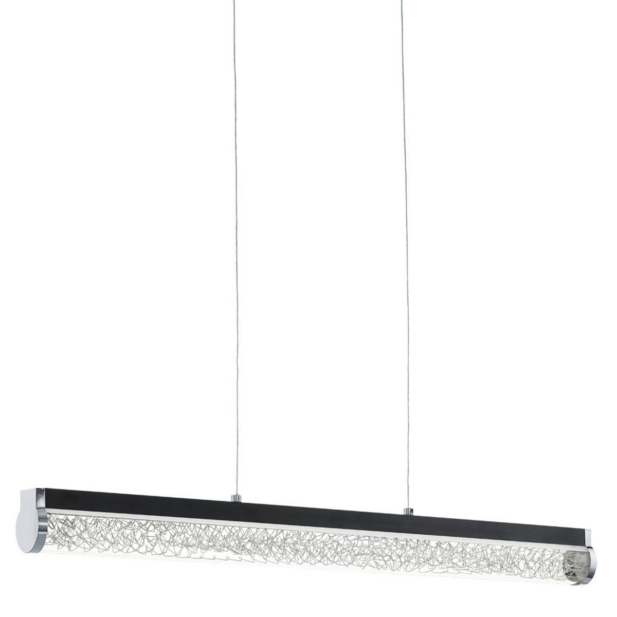 LED HÄNGELEUCHTE Trevelo Schwarz - Schwarz, Glas (76.5/8/110cm)