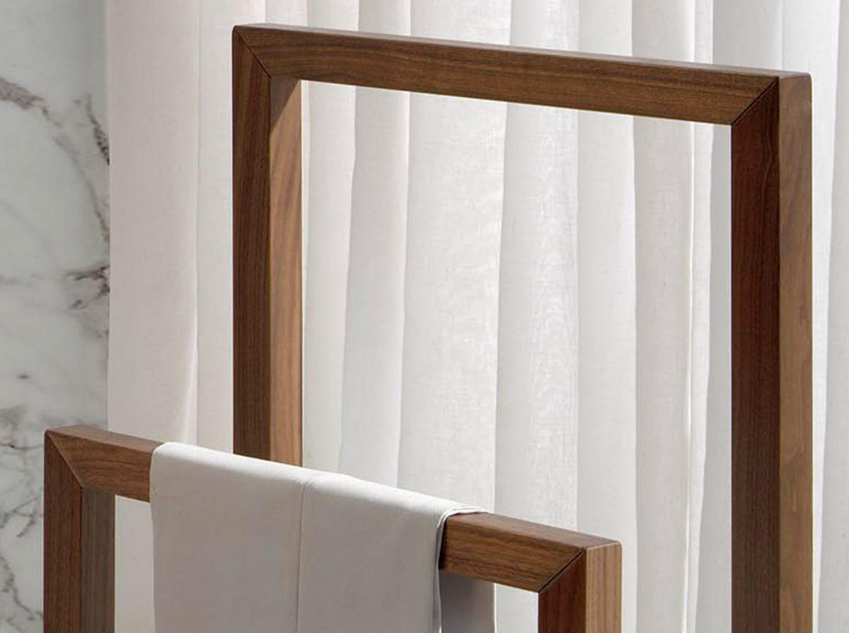 NACHTTISCH aus Kiefernholz 48/25/90 cm - Walnussfarben, Holz (48/90/25cm) - ANGEL CERDA