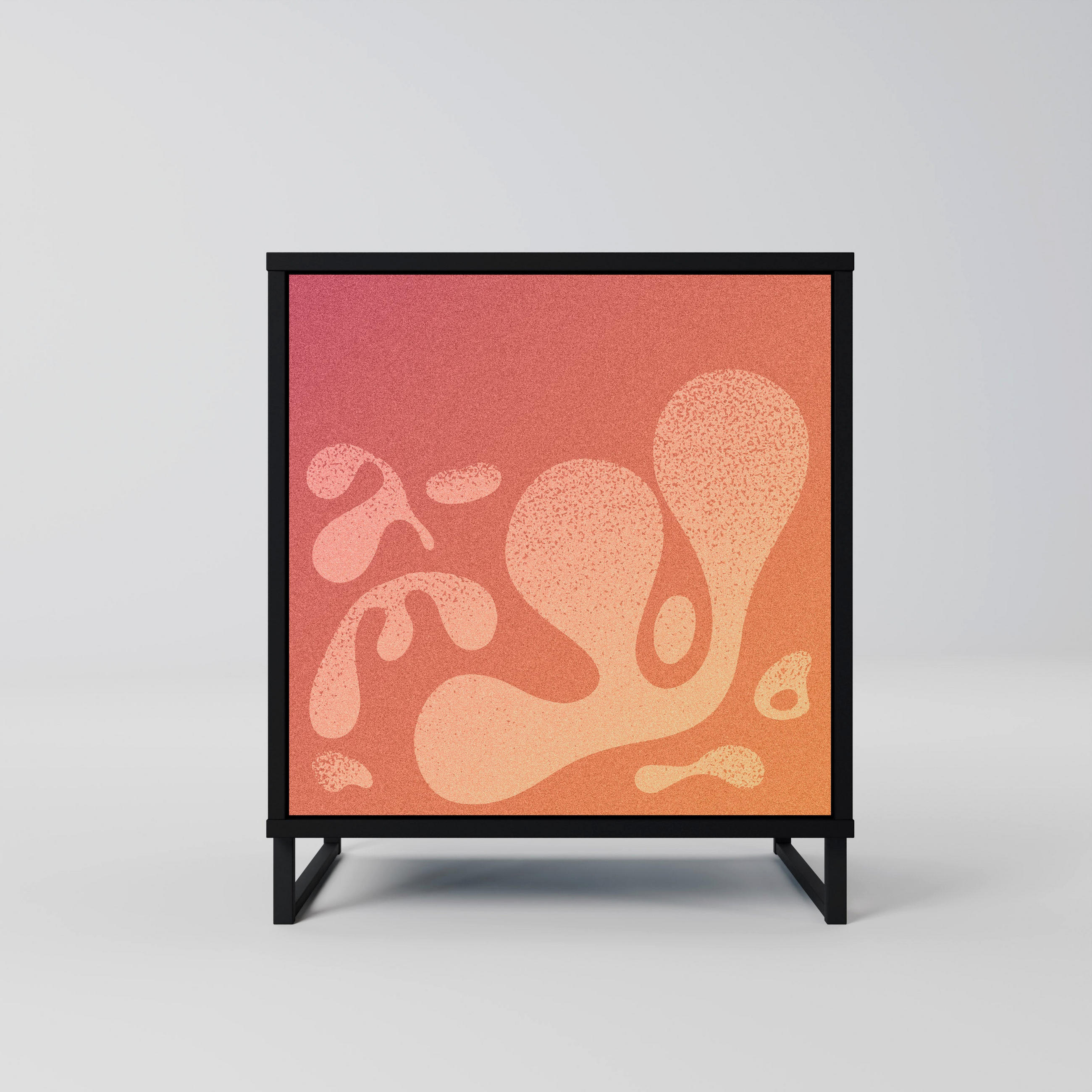 SpaceRebels Sideboard Schwarz 57.5x67.5x42 cm