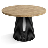 TISCH Schwarz DUSTO Ausziehbar Mit Lamellen 100/200 cm - Multicolor/Schwarz, Holzwerkstoff (200/100/77cm) - Sepro Meble