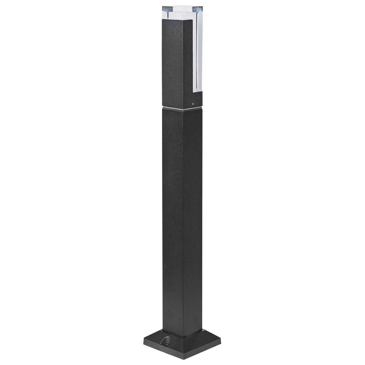 LED SLOUPKOVÉ SVÍTIDLO Černé Awuna - černá, kov (10/10/60cm) - Beliani