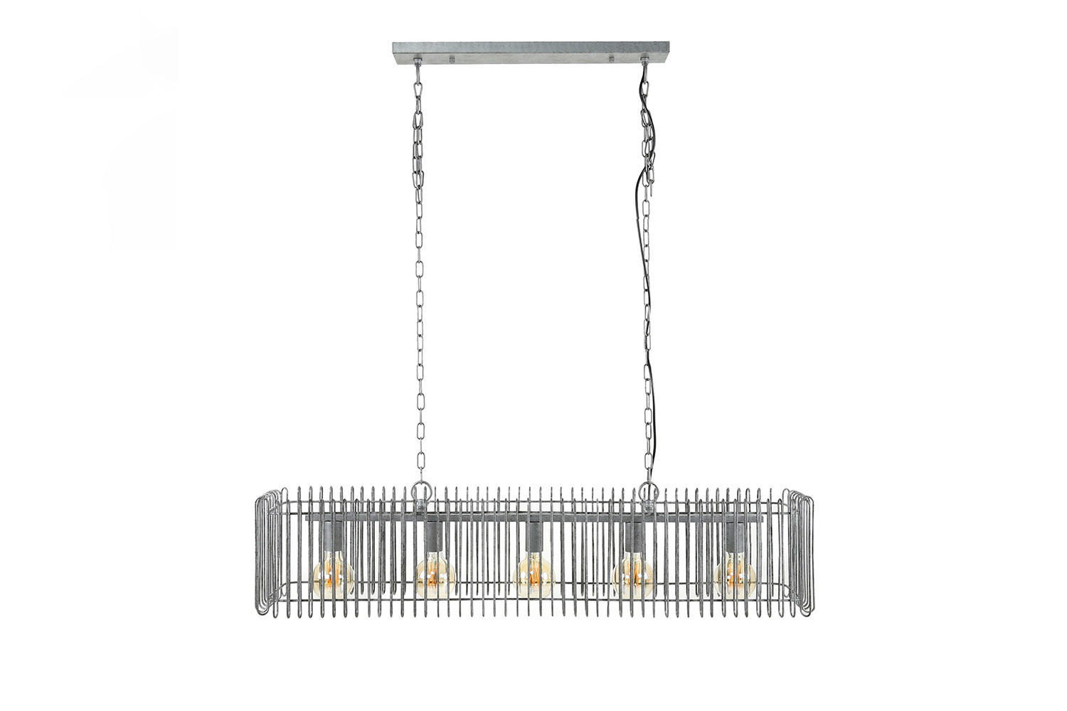 HÄNGELAMPE LORCA Silber Metall - Silberfarben, Metall (25/120/150cm) - KAWOLA