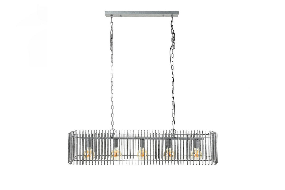 HÄNGELAMPE LORCA Silber Metall - Silberfarben, Metall (25/120/150cm) - KAWOLA