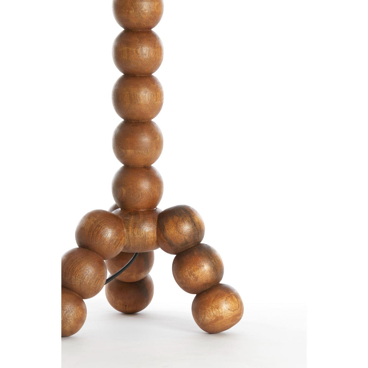 LAMPENFUSS Veglio Hellbraun 20/20/40 cm - Hellbraun, Holz (20/20/40cm) - Light & Living