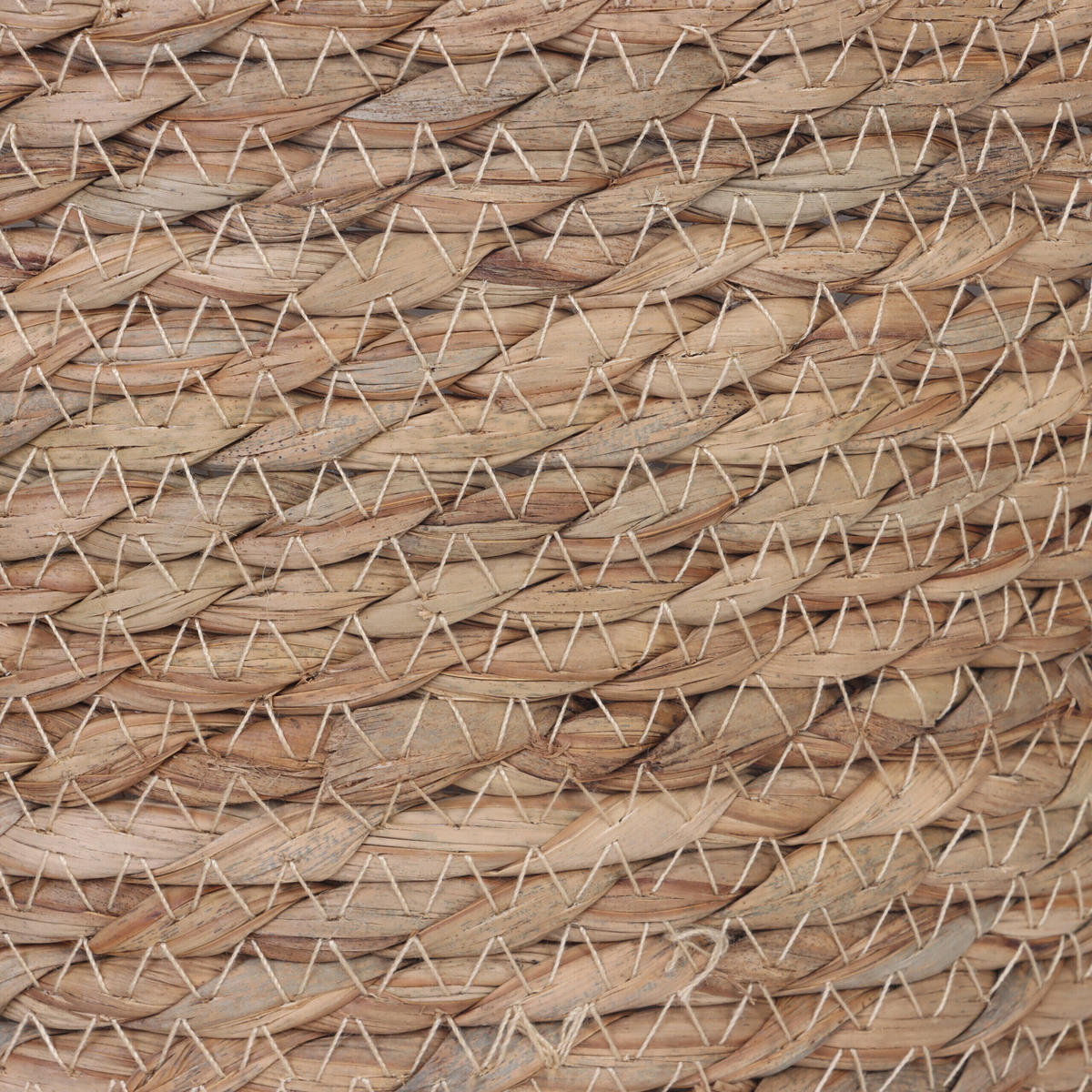 3XBLUMENTOPF - Hellbraun, Kunststoff/Textil (23cm) - Relaxdays