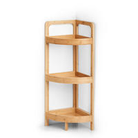ECKSCHRANK für das Badezimmer 29/29/85 cm - Braun, Naturmaterialen (29/85/29cm) - ZELLER