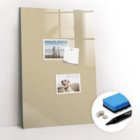 MAGNETTAFEL 40x60 Beige schwarzer Marker - Sandfarben, Glas (40/0.4/60cm) - TULUP