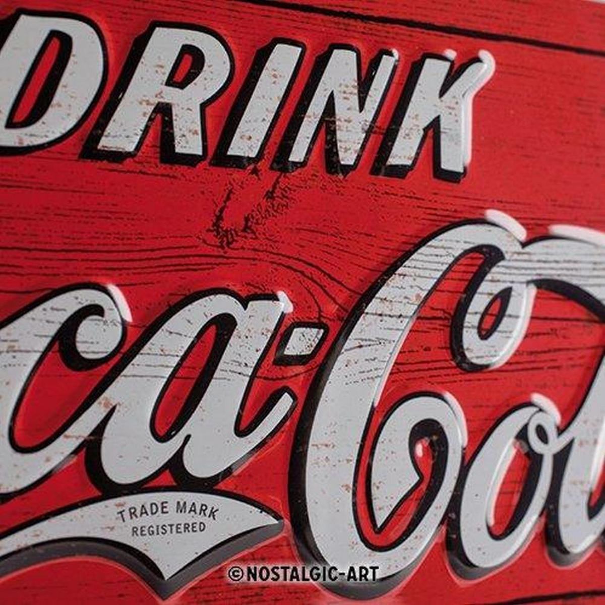 BLECHSCHILD 30/40 cm Coca-Cola Delicious Refreshing Blue - Multicolor, Metall (30/40/0.2cm) - Nostalgic-Art