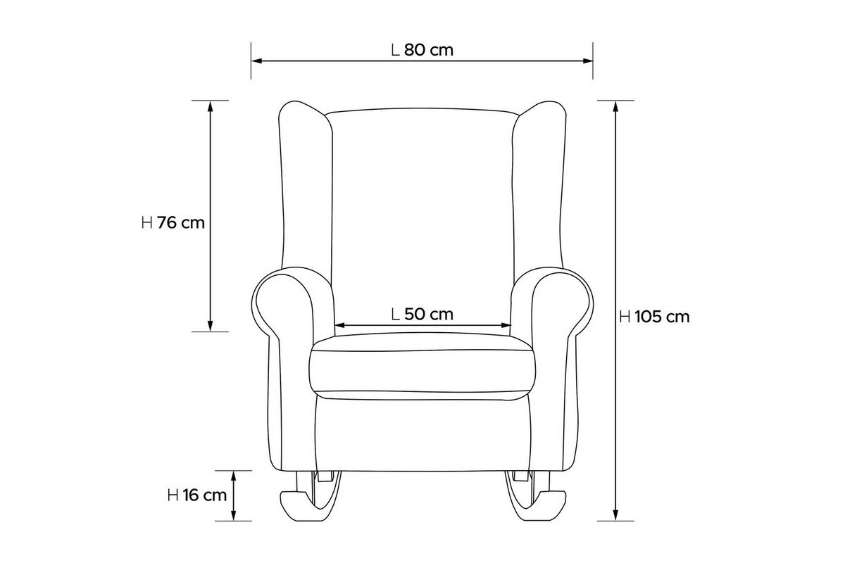 SCHAUKELSESSEL TULES mit Tasche für kleine Gegenstände, Rosé - Pink/Eichefarben, Eichenholz/Holzwerkstoff (80/105/105cm) - KONSIMO®
