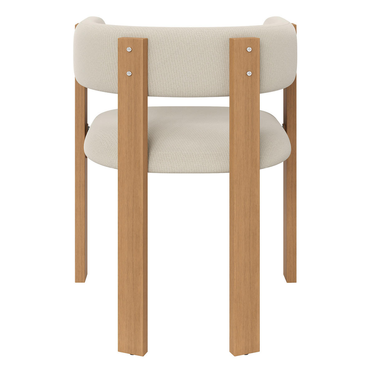 ESSZIMMERSTUHL ergonomisch ca. 47 x 48 x 72,5 cm Flanell Beige 4er-Set - Beige, Metall (44/72.5/54.6cm) - Meubliv