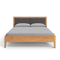 MASSIVHOLZBETT Silva aus Eiche 200x220 cm, Storm 97 - Eichefarben/Naturfarben, Holz (200/220cm) - Danzz
