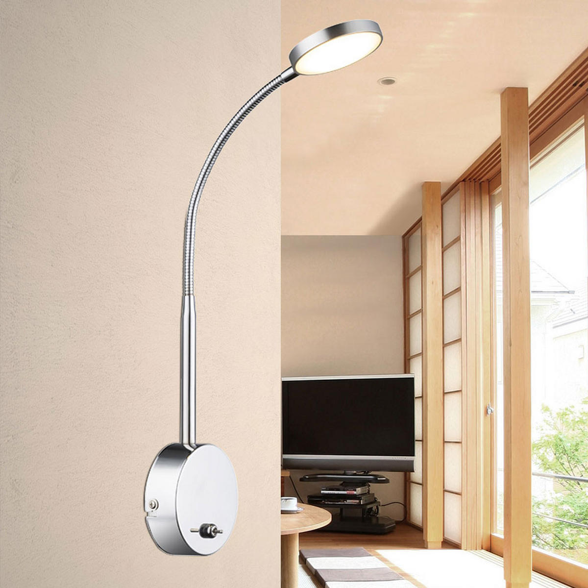 LED WANDLEUCHTE Aluminium Silber - Silberfarben, Metall (9/51/30cm) - Globo Lighting