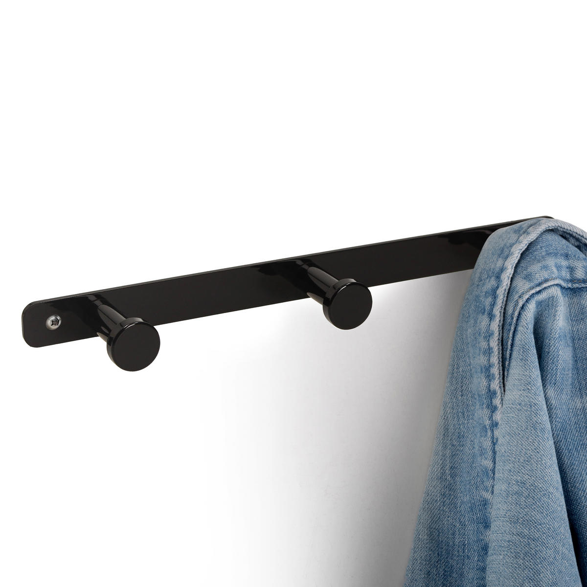 WANDHÄNGER Hamilton, Schwarz, Stahl - Schwarz, Metall (3.5/2/20cm) - EMUCA