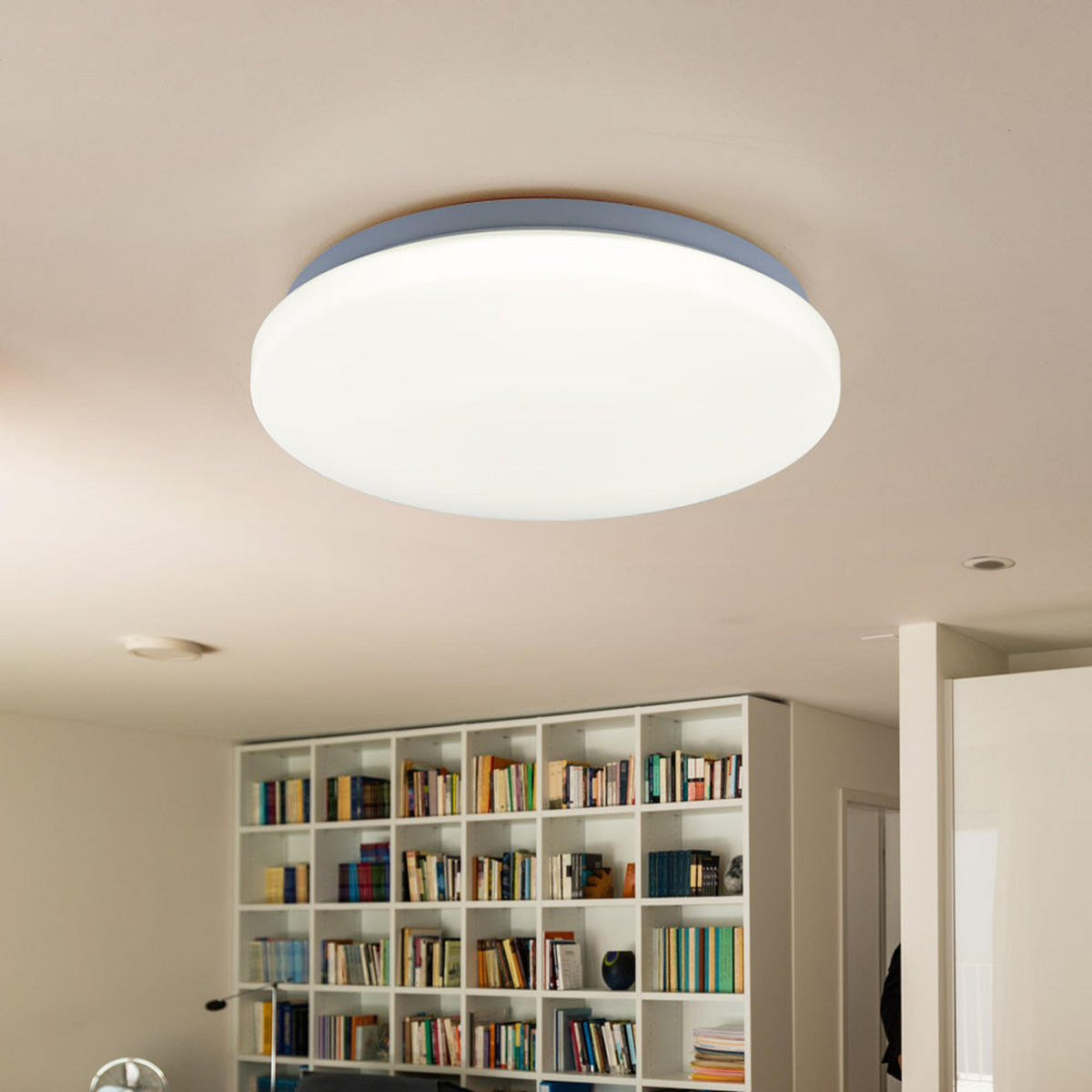 LED DECKENLEUCHTE Metall Weiß Rund - Weiß, Metall (29/6.5/6.5cm)