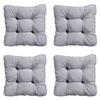 SITZKISSEN Panama 47/47 cm 4er-Set - Grau, Textil (47/8/47cm) - Madison