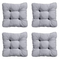 SITZKISSEN Panama 47/47 cm 4er-Set - Grau, Textil (47/8/47cm) - Madison