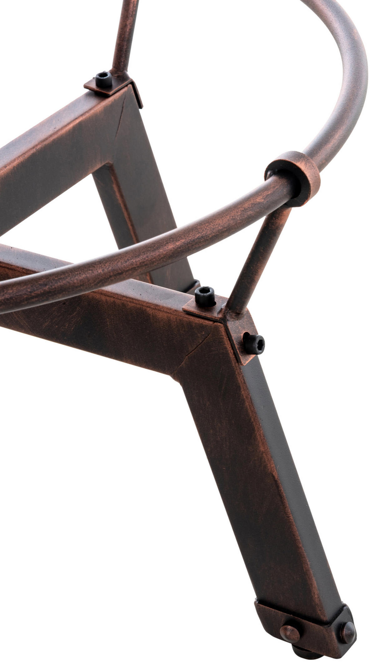 BARTISCH rund Holz bronze - Bronzefarben, Holz/Metall (59/84/59cm) - CLP