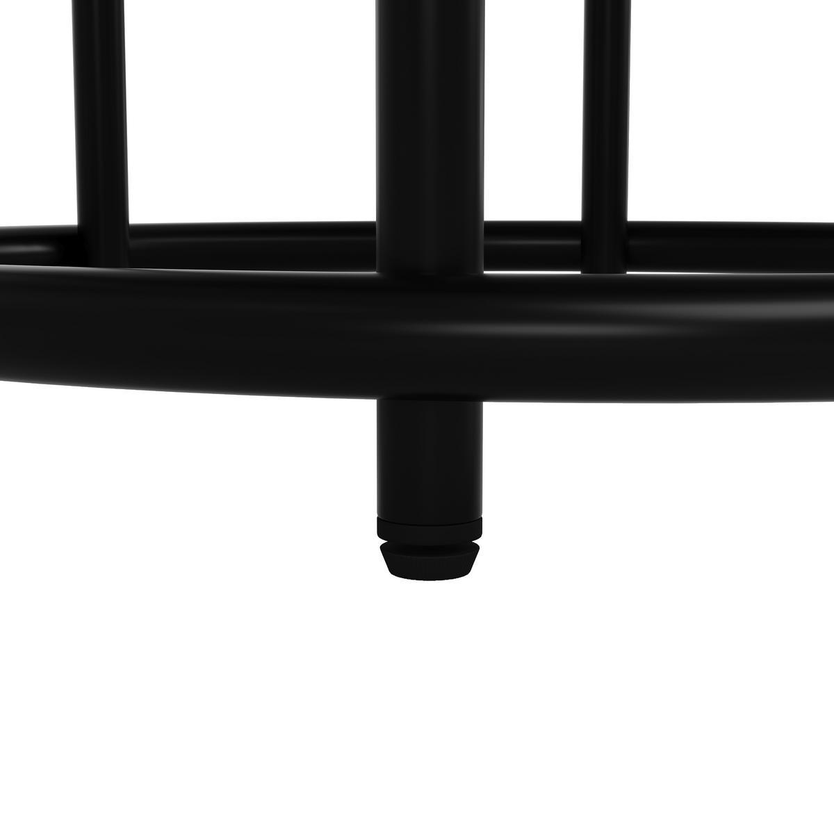 ESSTISCH Marmoroptik Weiß/Schwarz 100/100/76 cm - Schwarz, Holz (100/100/76cm) - PANGIVO