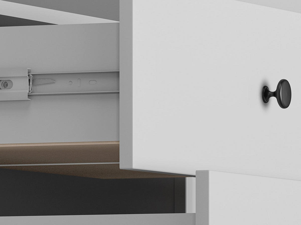 KOMMODE – 92 cm – Terni – Grau / Eichefarben - Eichefarben/Grau, Holzwerkstoff (91.5/139/42cm) - hi-markt