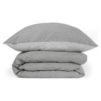 BETTWÄSCHESET Palma - Satin - 2-teilig - 135 x 200 cm - Anthrazit-Weiß - Anthrazit, Textil (135/200cm) - SCHIESSER