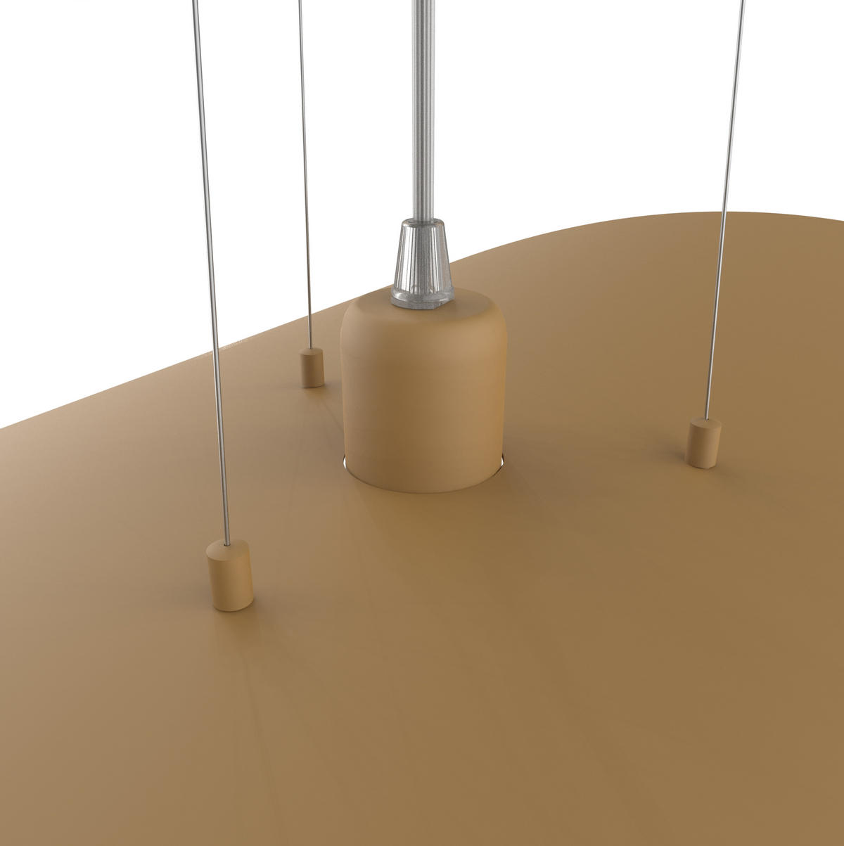 HÄNGELEUCHTE - Goldfarben, Metall (90/90/120cm) - Lumicom