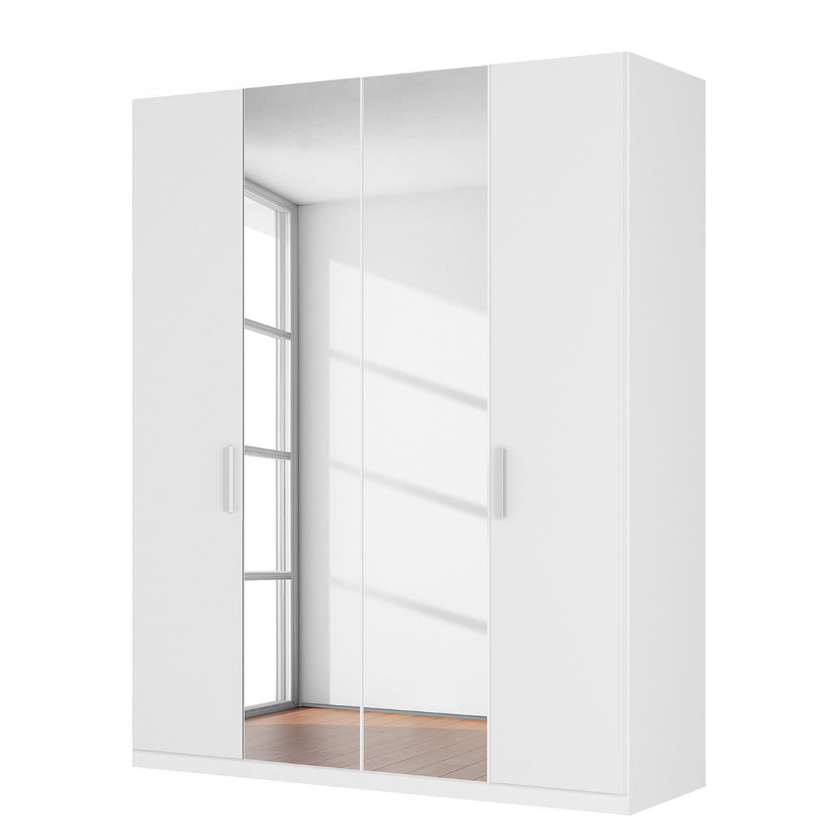 DREHTÜRENSCHRANK - Weiß, Holzwerkstoff (181/236/60cm) - home24