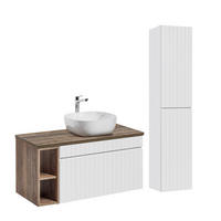 KOUPELNOVÝ NÁBYTEK 100cm Zelie 2er-Set Bílá - bílá, kompozitní dřevo (100/48/46cm) - Petits-meubles