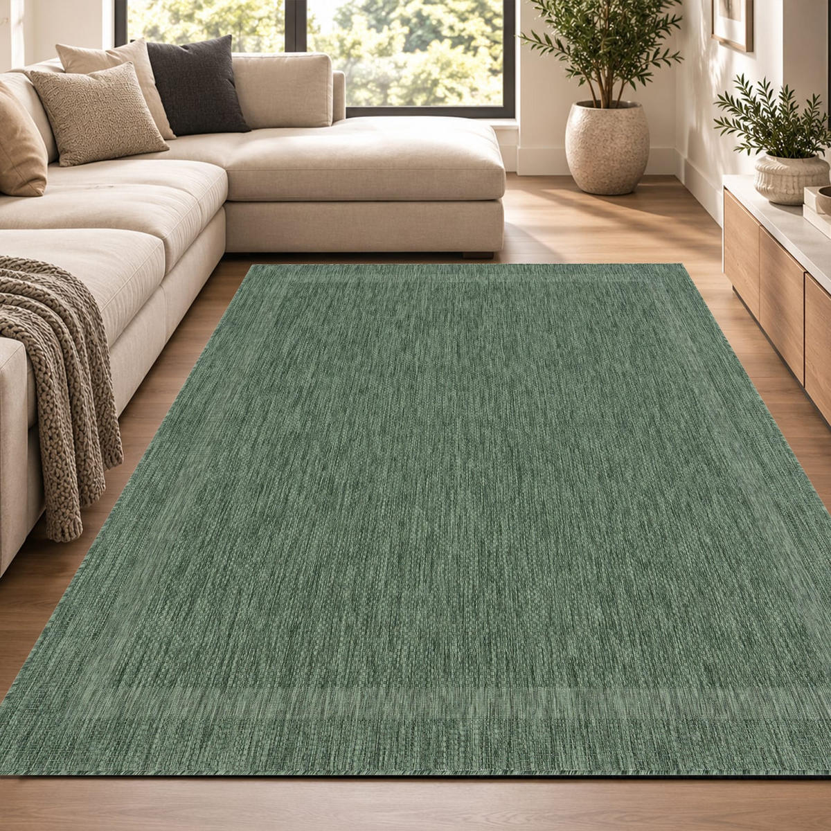 OUTDOORTEPPICH 120/160 cm Roma 272 - Grün, Kunststoff (120/160cm) - Paco Home