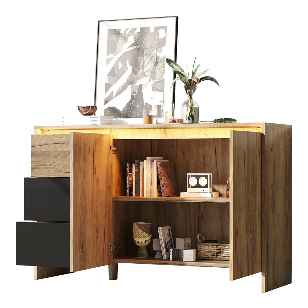 Zephmum Kommode Beige 120x76x40 cm