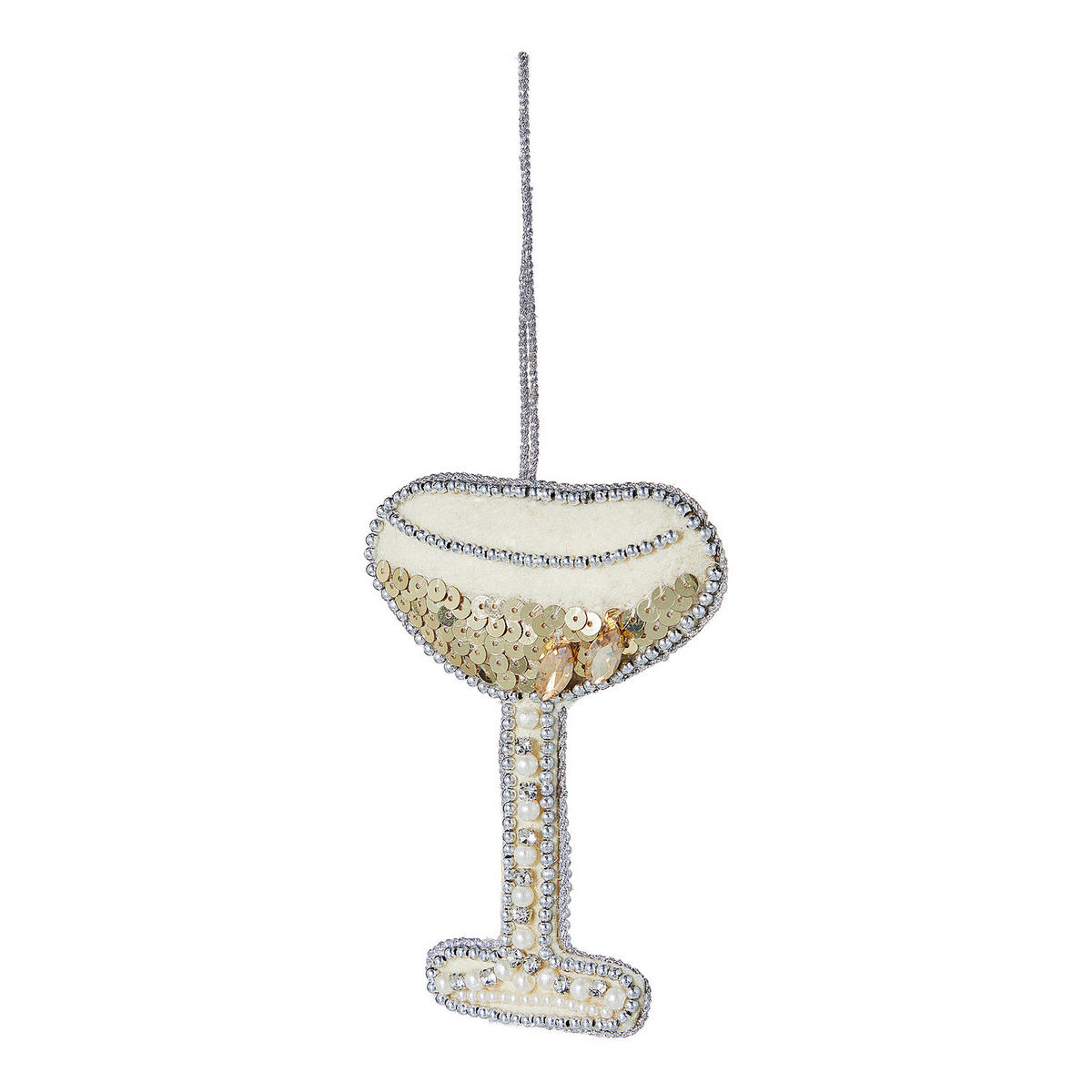 BAUMANHÄNGER Hang On Ornamanet Champagner - Goldfarben, Glas/Kunststoff (9/12/1cm) - Butlers