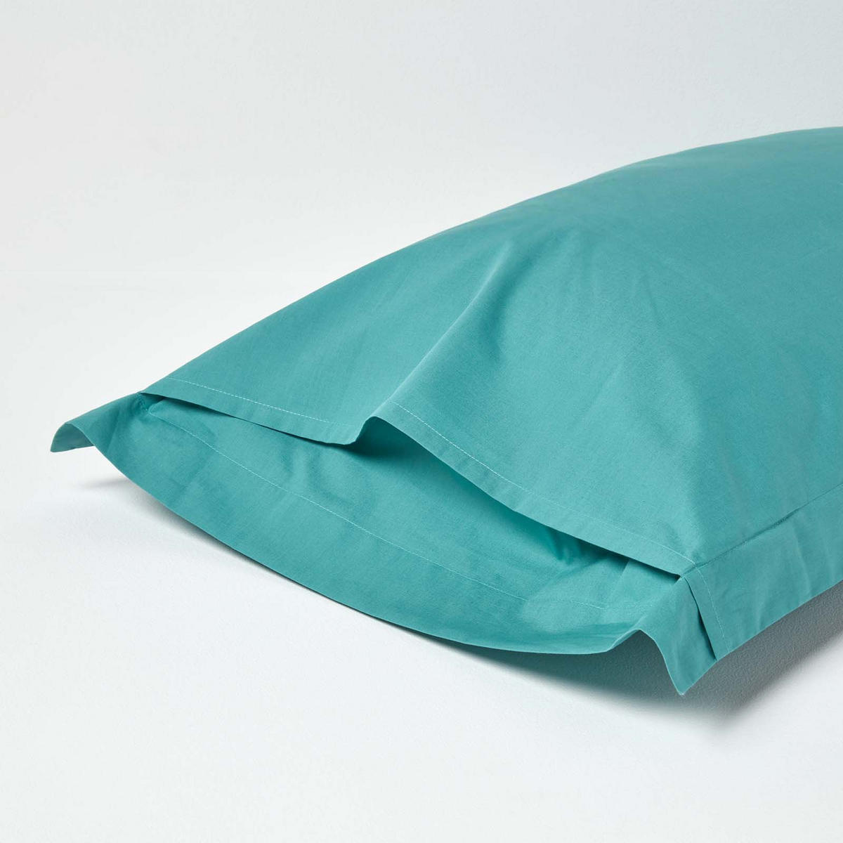 KISSENBEZUG Perkal mit Stehsaum, Fadendichte 200 - Grün, Textil (48/74cm) - Homescapes