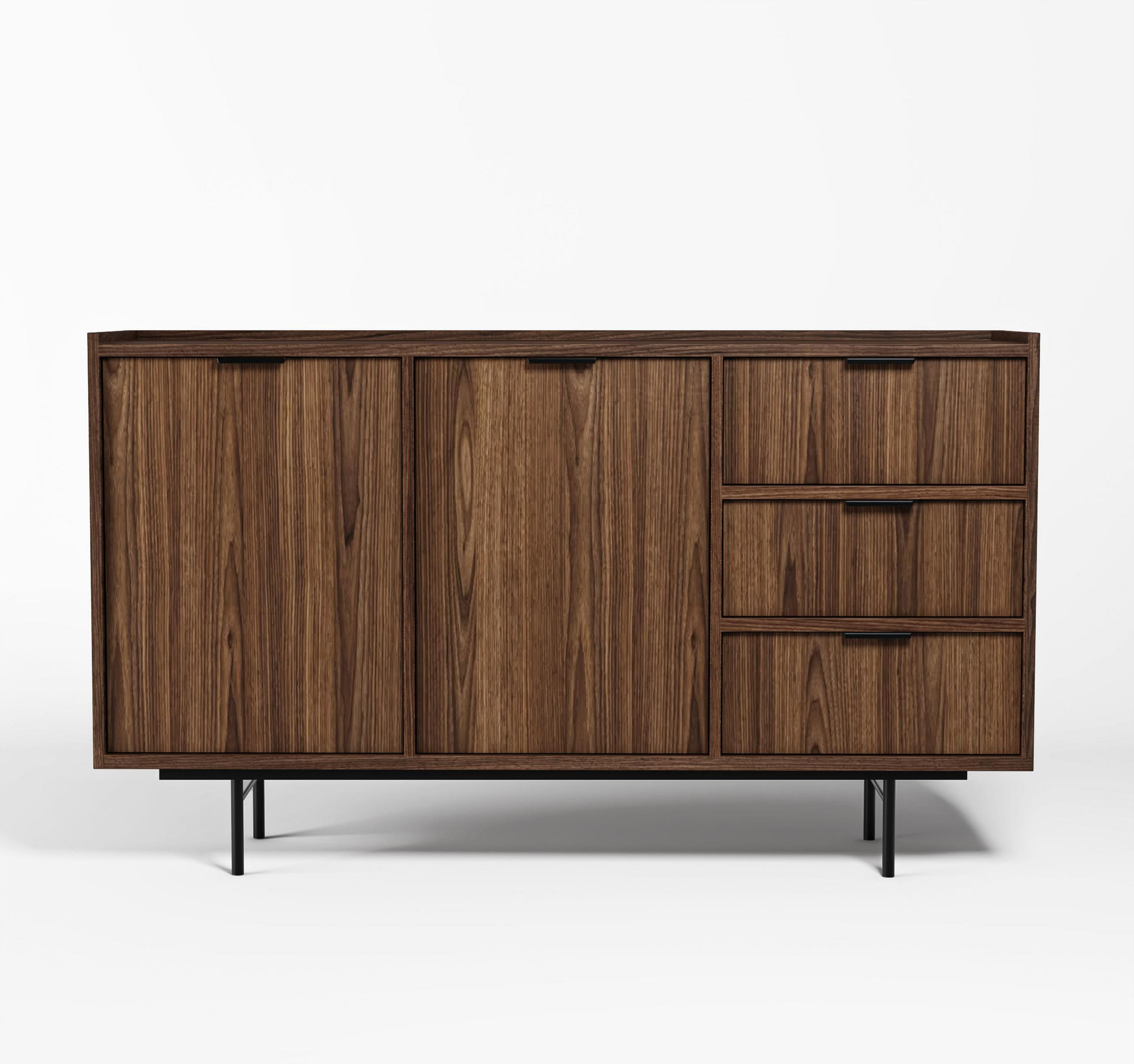 AX Living Sideboard Walnuss 150x91x40 cm