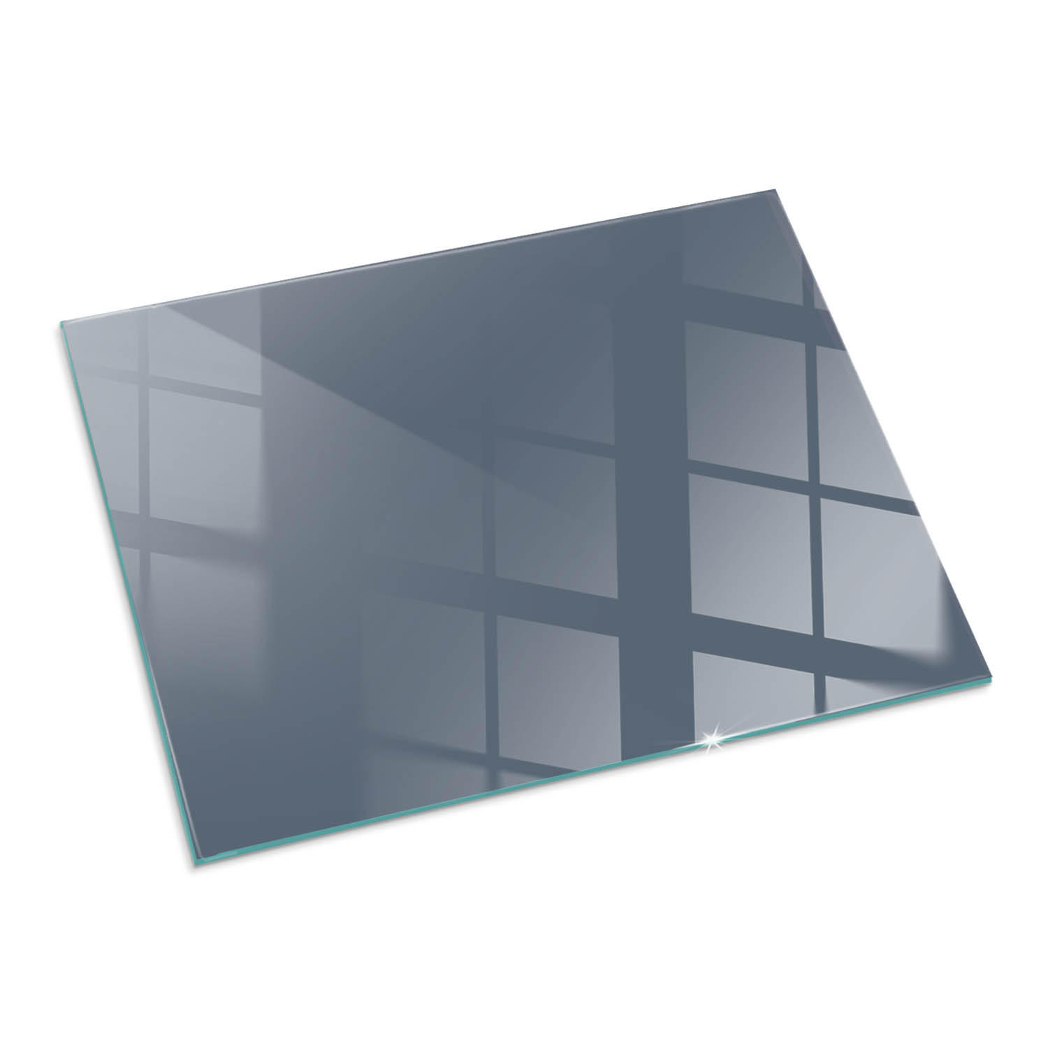 ArtPrintCave Glasplatte Dunkelblau 80x60x0.4 cm