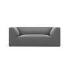SOFA Ruby aus Samt grau 2 Sitzplätze - Grau, Textil (93/69/174cm) - Micadoni