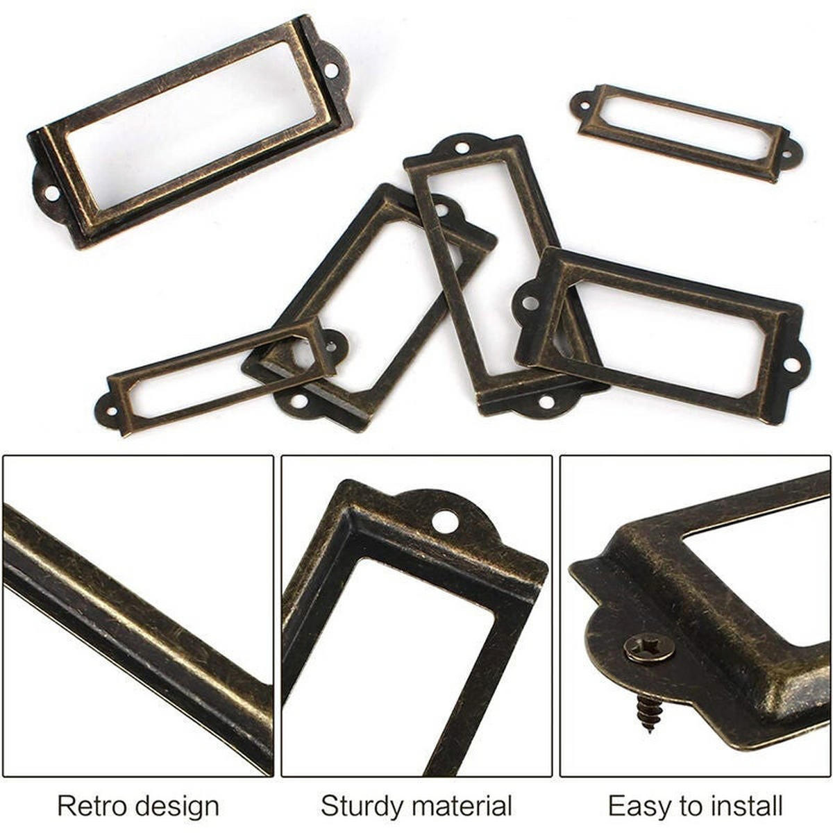 MÖBELGRIFF 30er-Set 70x33 mm - Orange, Metall (3.3/2/7cm)