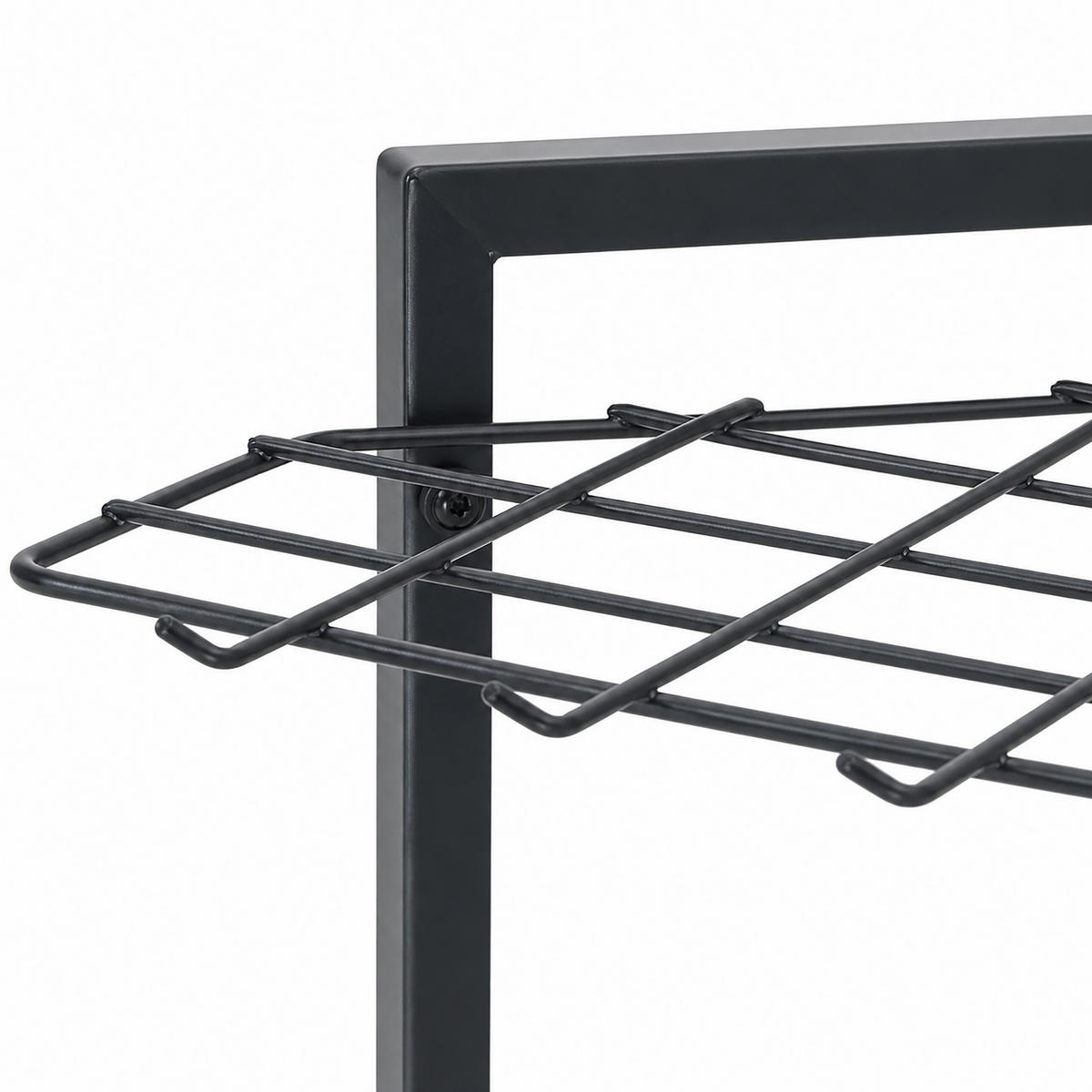 REDSKAPSSTÄLL Antracit stål för 34 verktyg - Antracit, Metall (43/66/32cm) - Relaxdays