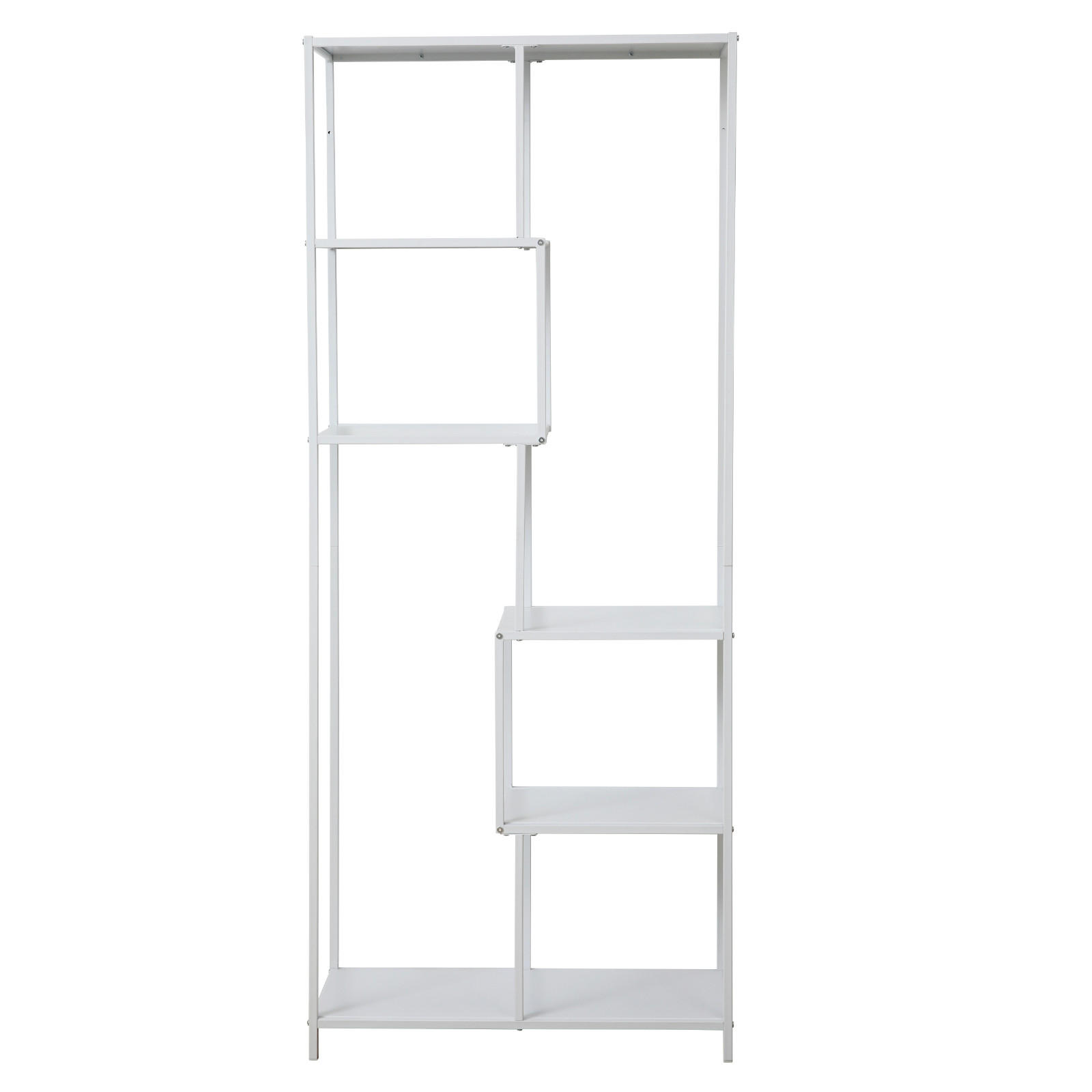 METALLREGAL KELA Weiß - Weiß, Metall (77/185/33cm) - SVITA