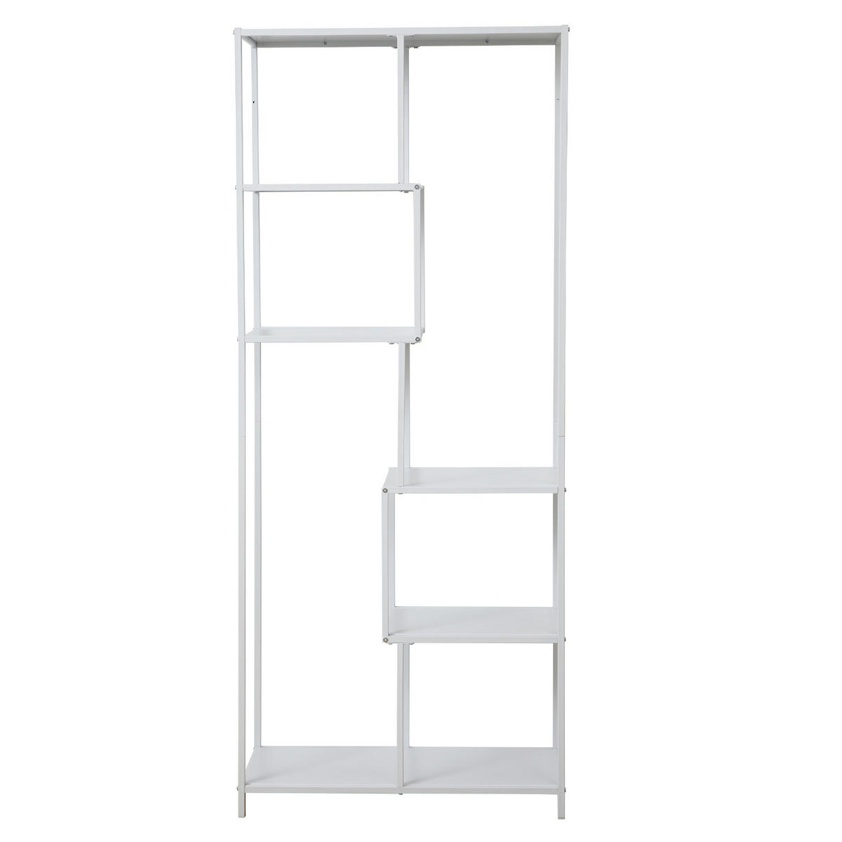 METALLREGAL KELA Weiß - Weiß, Metall (77/185/33cm) - SVITA
