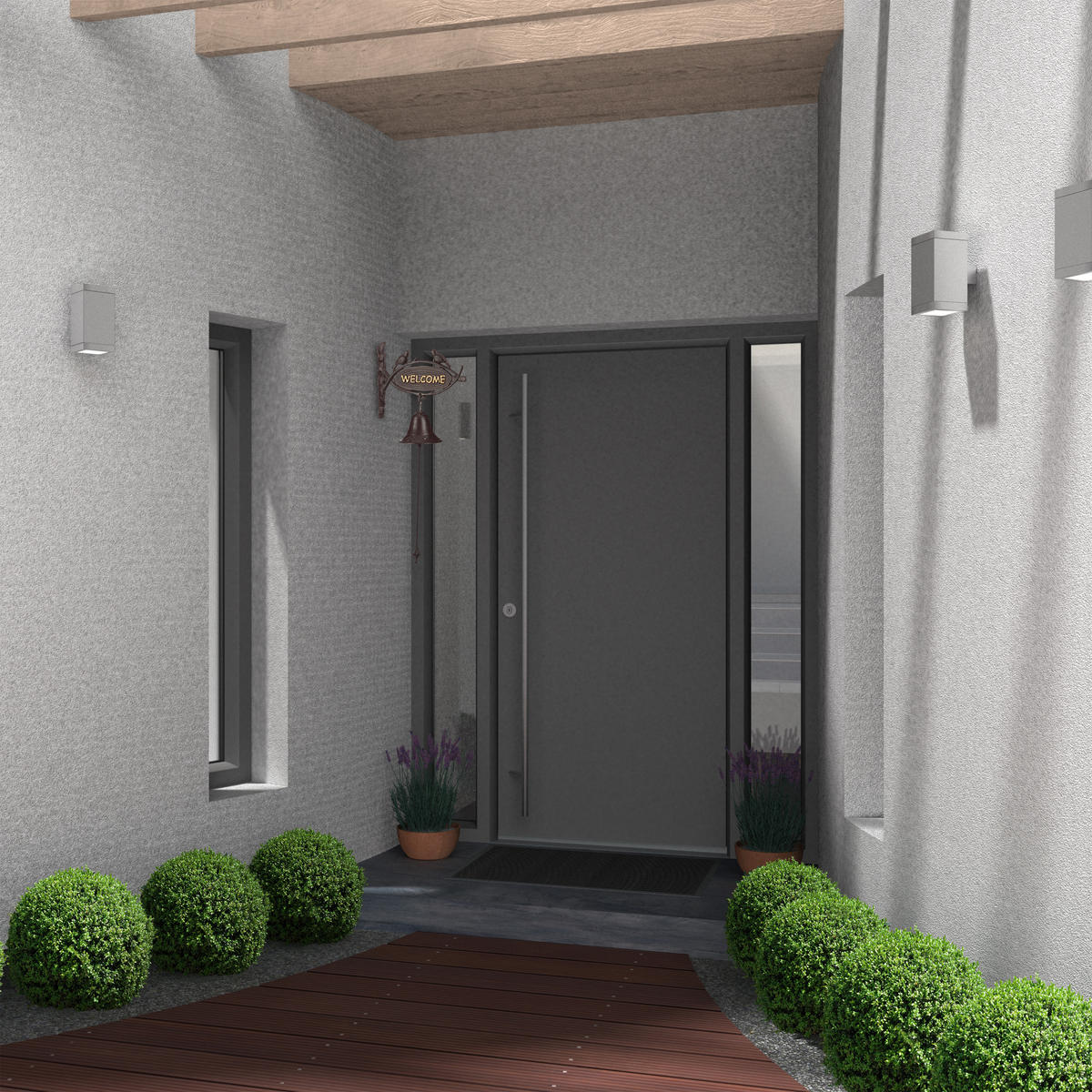 ZVONČEK - tmavohnedá, kov (25/24/11cm) - Relaxdays