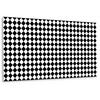 WANDPANEEL 100 x 50 cm Diagonales Schachbrett - Schwarz/Weiß, Textil (100/1.6/50cm) - TULUP