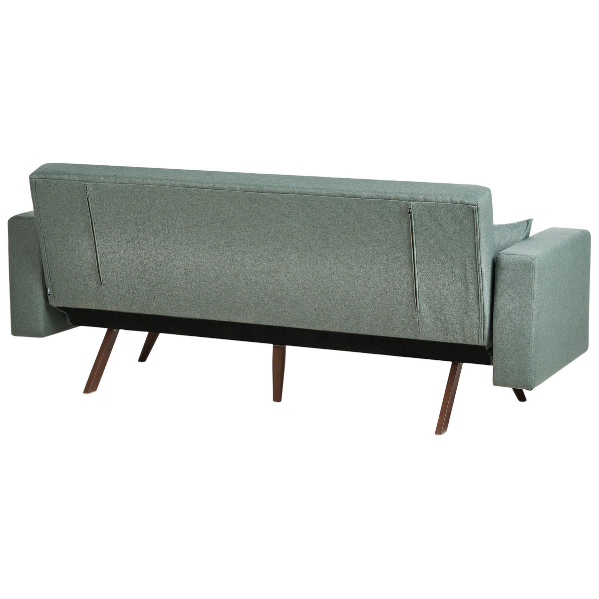 SCHLAFSOFA 3-Sitzer Grün Hjulby - Grün, Textil (220/90/82cm) - Beliani