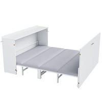 SCHRANKBETT 140/200 cm DE-32546 mit Matratze Weiß - Weiß, Holz (140/200cm) - ComfortXL