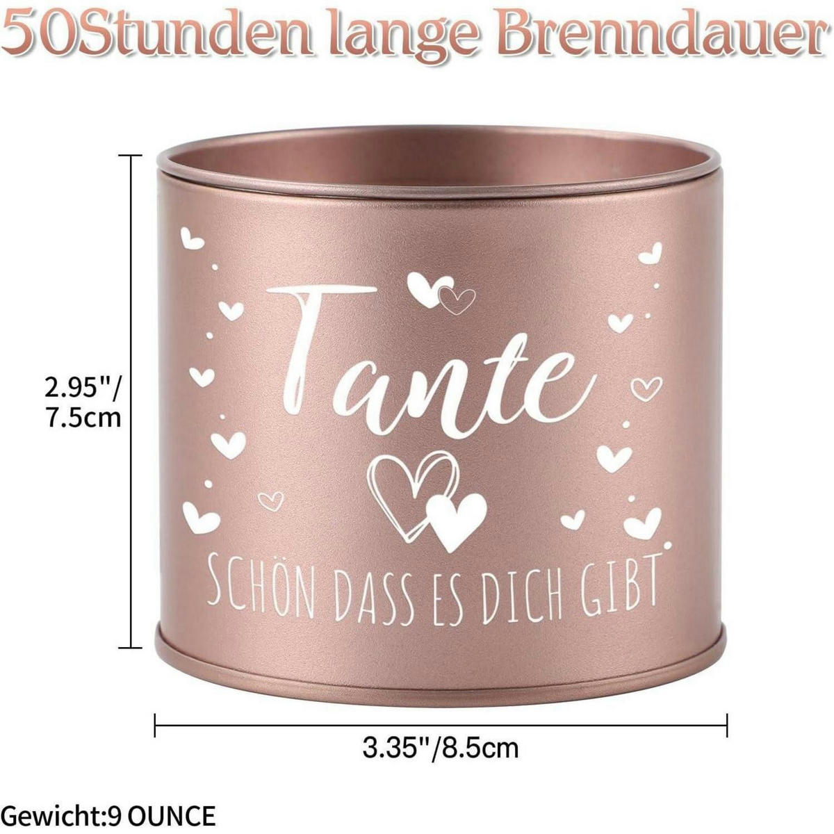 DUFTKERZE Tante Lavendel 50 Stunden Brenndauer - Multicolor, Paraffin (7.5cm)