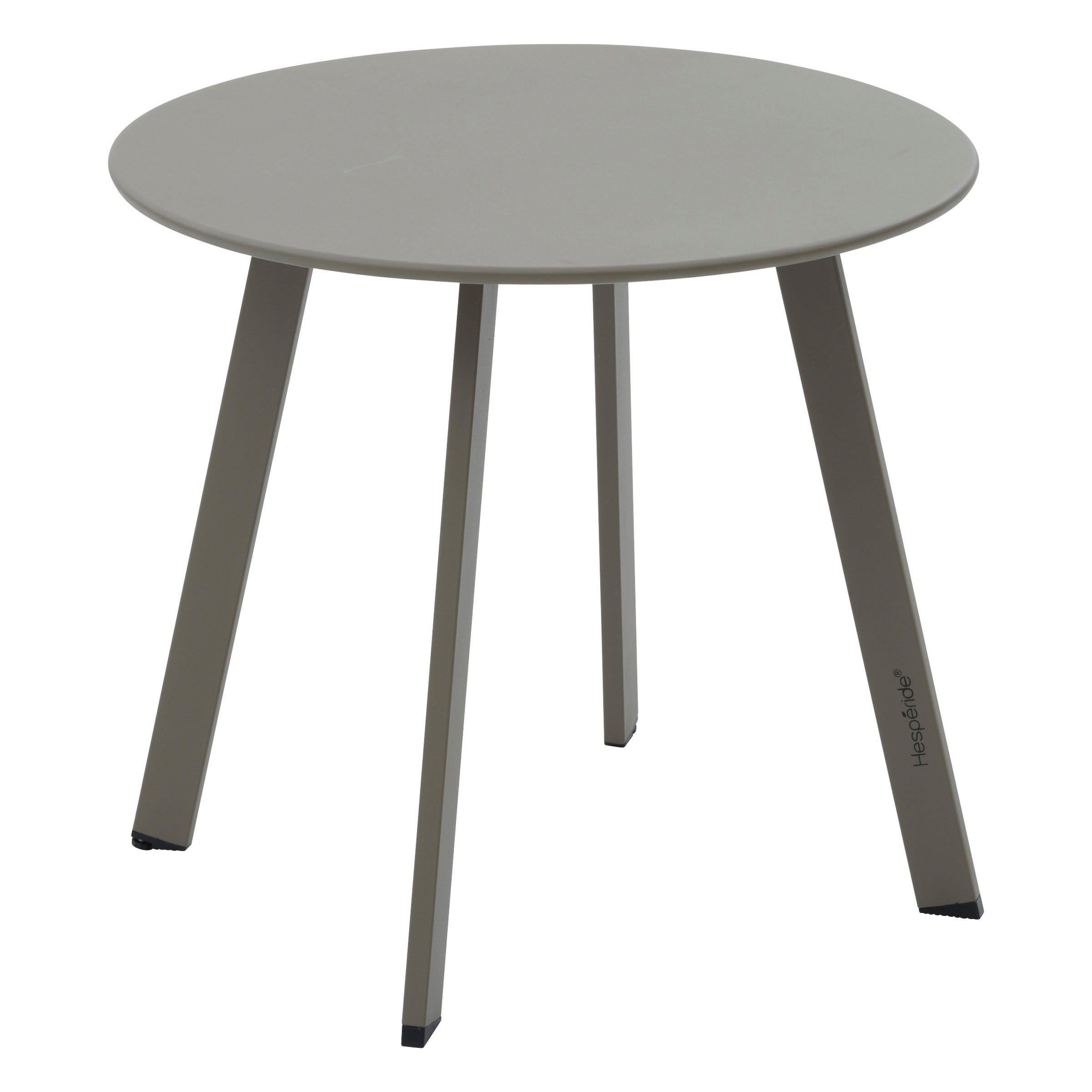GARTENTISCH Metall Saona Ø 50 cm - Taupe, Metall (50/50/45cm)