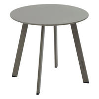 GARTENTISCH Metall Saona Ø 50 cm - Taupe, Metall (50/50/45cm)