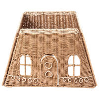 WEIHNACHTSBAUMKRAGEN 50 cm Naturfarben Halluoto - Naturfarben/Weiß, Papier (27cm) - Beliani