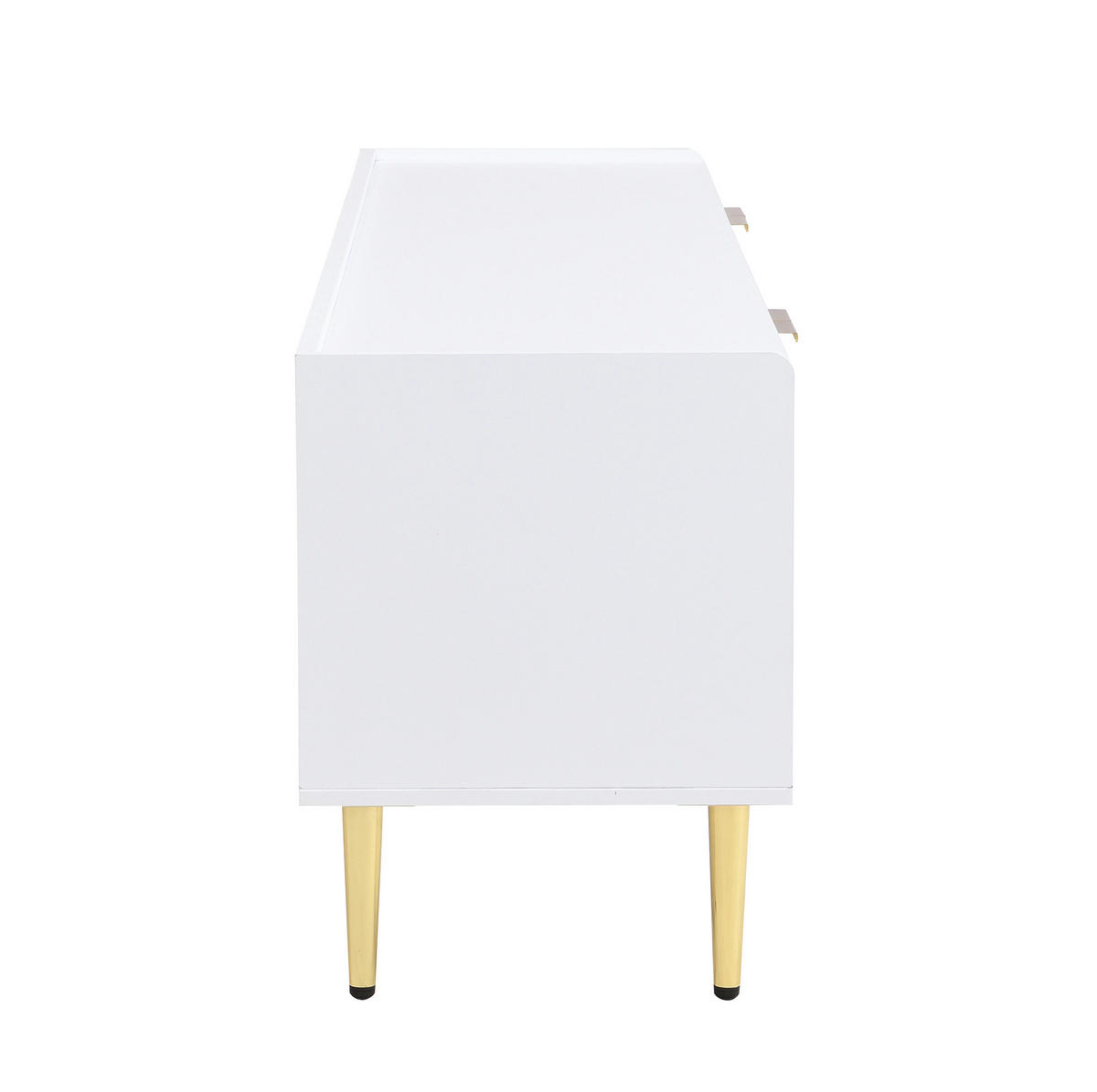 TV-LOWBOARD 170/35/47,5 cm weiß aus MDF mit Kabeldurchführung - Weiß, Holzwerkstoff (170/47.5/35cm) - OKWISH
